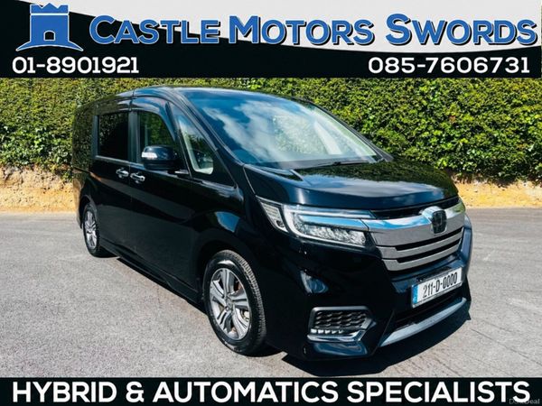 Honda Stepwagon MPV, Petrol Hybrid, 2021, Black