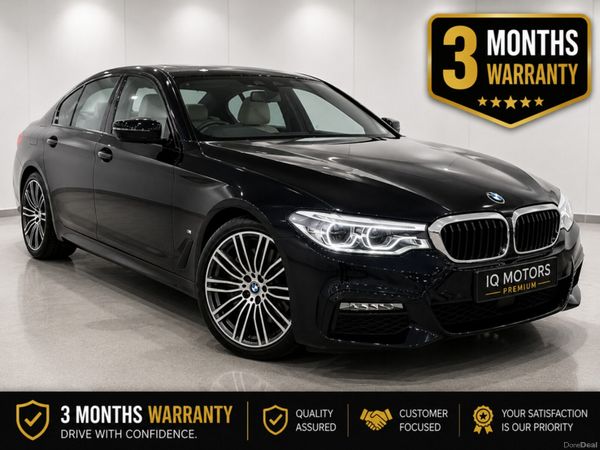 BMW 5-Series Saloon, Petrol Plug-in Hybrid, 2017, Black