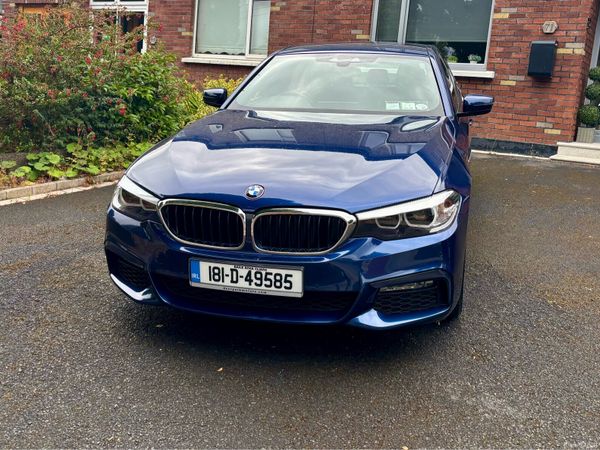 BMW 5-Series Saloon, Petrol Plug-in Hybrid, 2018, Blue