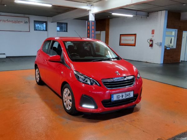 Peugeot 108 Hatchback, Petrol, 2016, Red