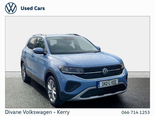 Volkswagen T-Cross Hatchback, Petrol, 2024, Blue