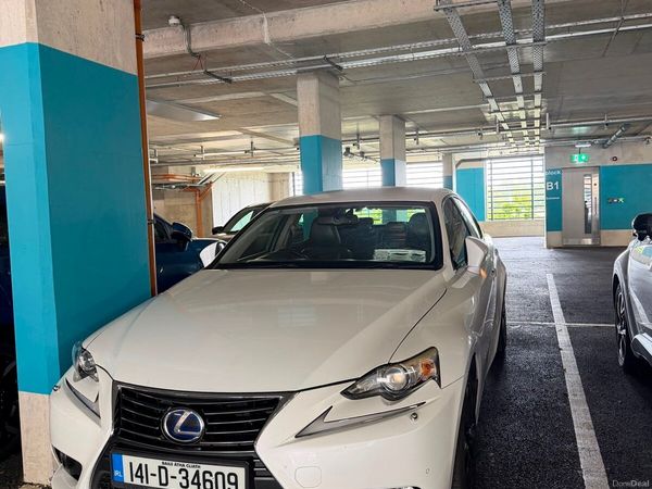 Lexus IS Saloon, Petrol Hybrid, 2014, White