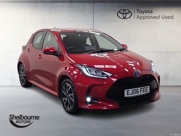 Toyota Yaris Hatchback, Petrol Hybrid, 2022, Red