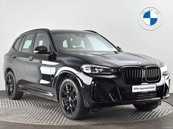 BMW X3 SUV, Petrol Plug-in Hybrid, 2024, Black