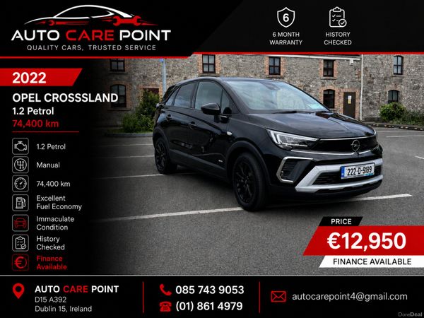 Opel Crossland SUV, Petrol, 2022, Black