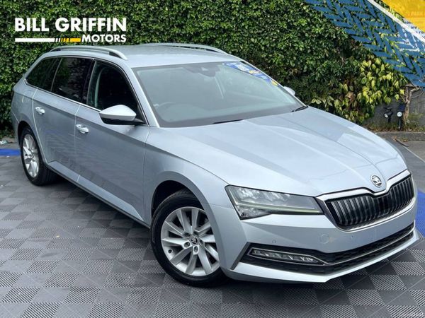 Skoda Superb Estate, Petrol Plug-in Hybrid, 2023, Silver