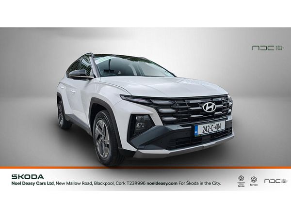 Hyundai Tucson SUV, Petrol Hybrid, 2024, White