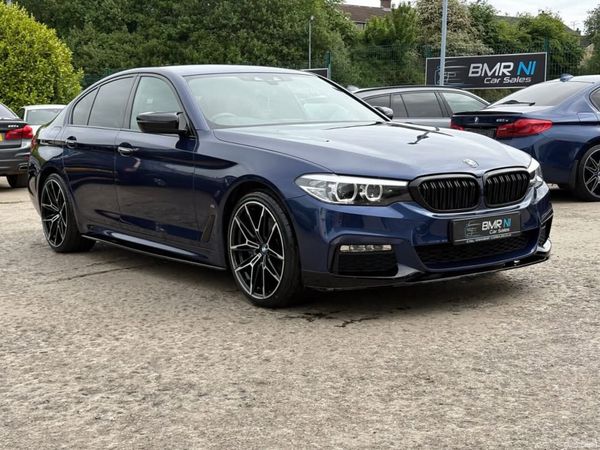 BMW 5-Series Saloon, Petrol Hybrid, 2017, Blue