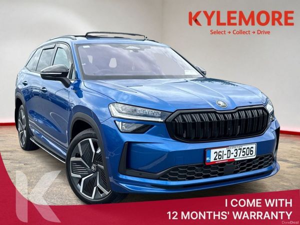 Skoda Kodiaq Estate, Petrol Plug-in Hybrid, 2026, Blue