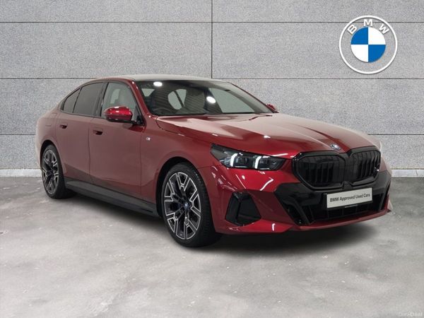 BMW 5-Series Saloon, Petrol Plug-in Hybrid, 2024, Red