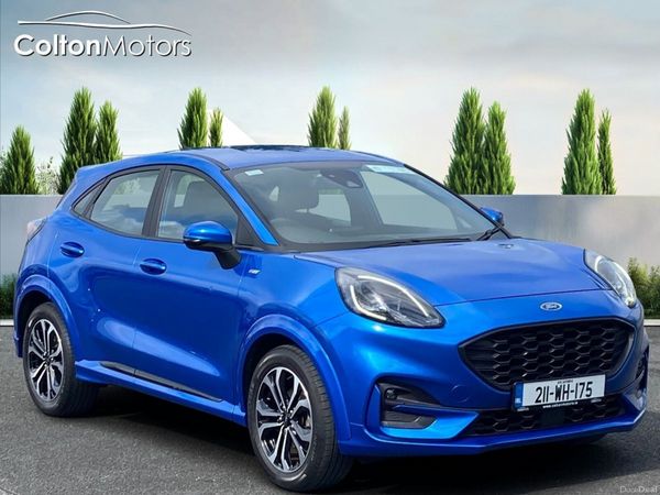 Ford Puma SUV, Petrol Hybrid, 2021, Blue
