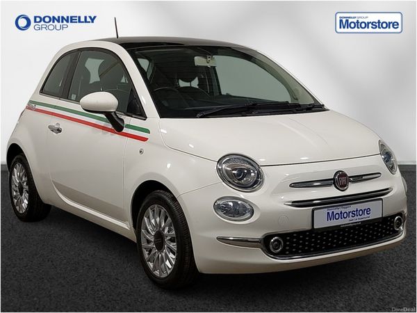 Fiat 500 Hatchback, Petrol, 2018, White