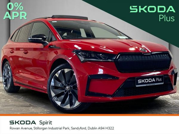 Skoda Enyaq SUV, Electric, 2022, Red