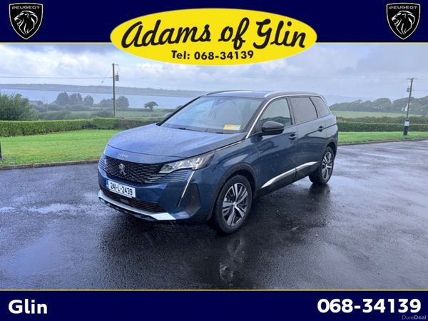 Peugeot 5008 SUV, Petrol Hybrid, 2024, Blue