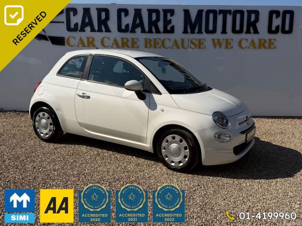 Fiat 500 Hatchback, Petrol, 2017, White
