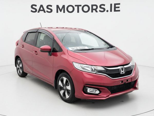 Honda Fit Hatchback, Petrol Hybrid, 2018, Red
