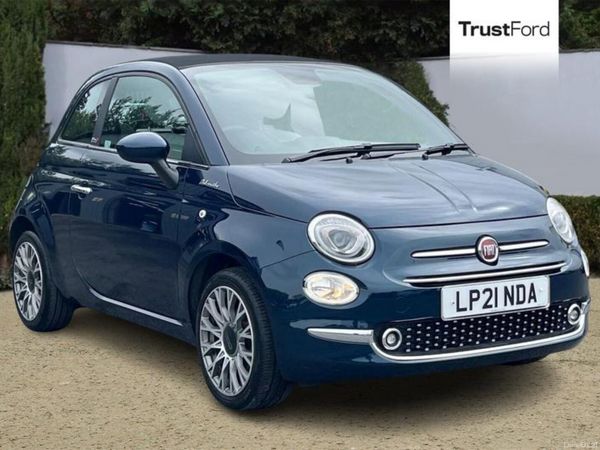 Fiat 500 Convertible, Petrol, 2021, Blue