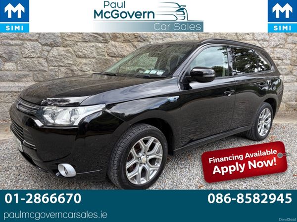 Mitsubishi Outlander Estate, Petrol Plug-in Hybrid, 2015, Black