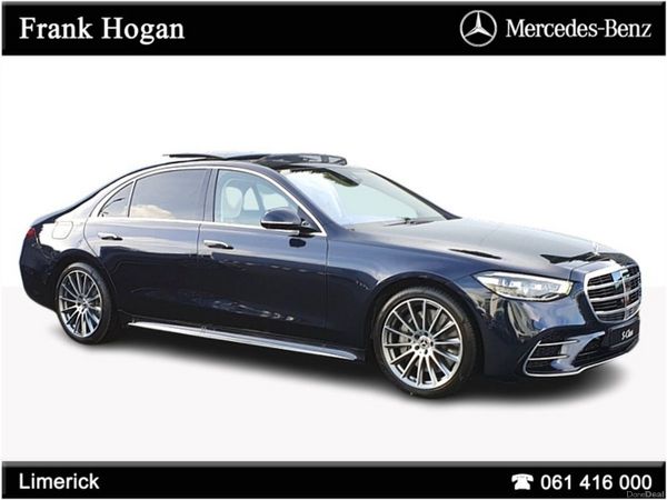 Mercedes-Benz S-Class Saloon, Petrol Plug-in Hybrid, 2025, Blue