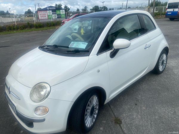 Fiat 500 Hatchback, Petrol, 2013, White
