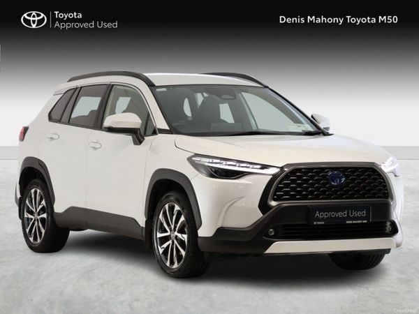Toyota Corolla Cross SUV, Petrol Hybrid, 2023, White