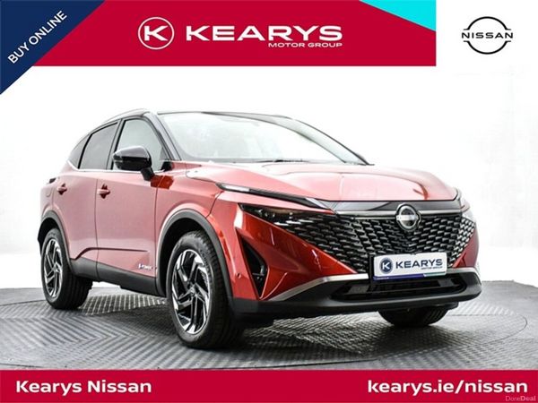 Nissan Qashqai SUV, Petrol Hybrid, 2026, Red