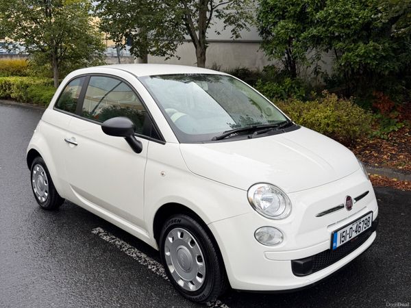 Fiat 500 Hatchback, Petrol, 2015, White
