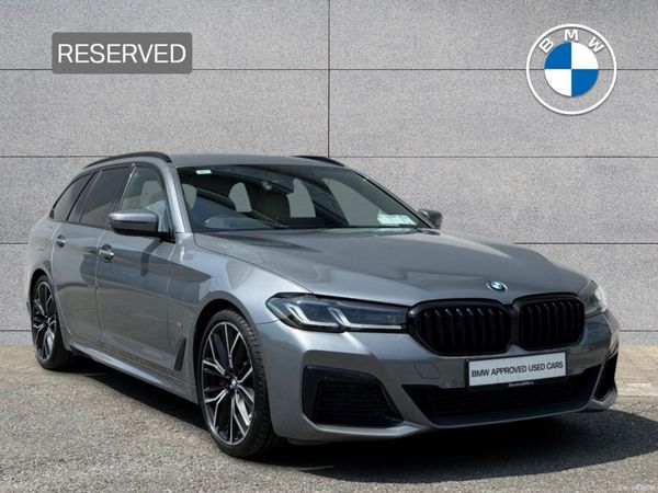 BMW 5-Series Estate, Diesel Hybrid, 2023, Grey