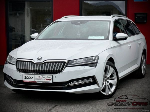 Skoda Superb Estate, Petrol Hybrid, 2022, White