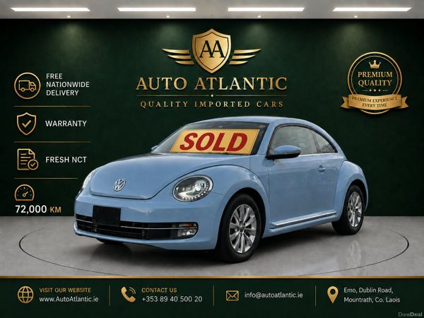 Volkswagen Beetle Coupe, Petrol, 2015, Blue