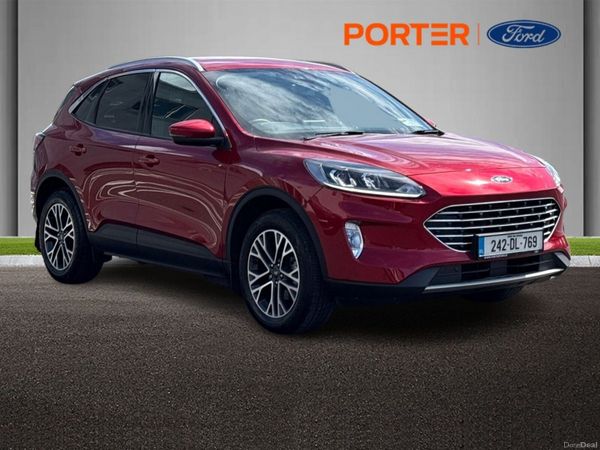 Ford Kuga SUV, Petrol Plug-in Hybrid, 2024, Red