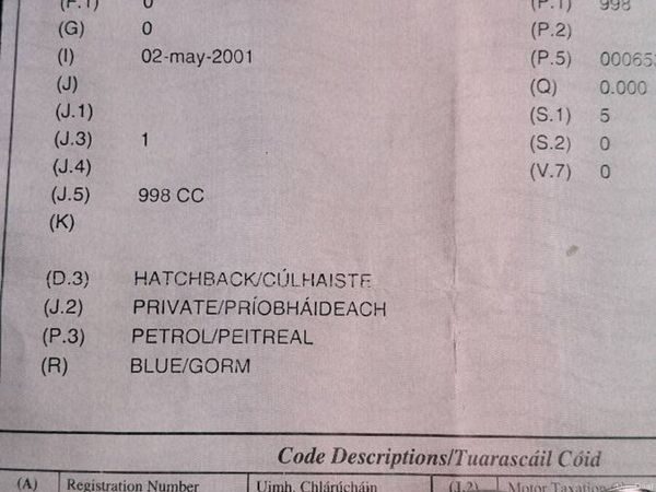 Toyota Yaris Hatchback, Petrol, 2001, Blue