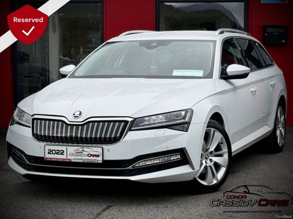 Skoda Superb Estate, Petrol Hybrid, 2022, White