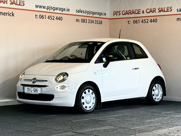 Fiat 500 Hatchback, Petrol, 2017, White