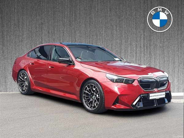 BMW M5 Saloon, Petrol Plug-in Hybrid, 2025, Red