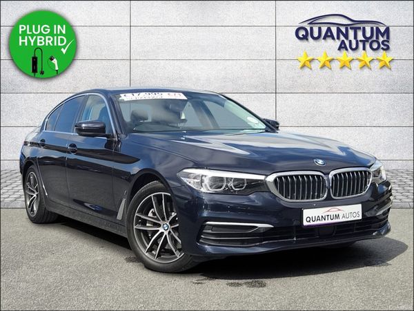 BMW 5-Series Saloon, Petrol Plug-in Hybrid, 2018, Blue