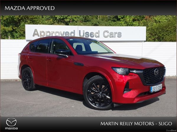 Mazda CX-60 SUV, Petrol Plug-in Hybrid, 2023, Red