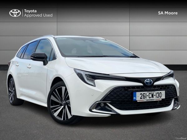 Toyota Corolla Estate, Petrol Hybrid, 2026, White