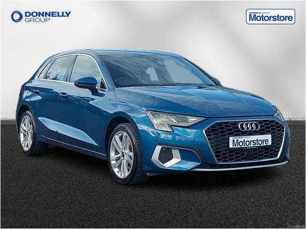 Audi A3 Hatchback, Petrol Hybrid, 2023, Blue