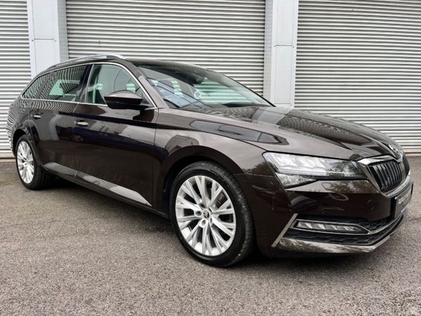 Skoda Superb Estate, Petrol Plug-in Hybrid, 2020, Brown