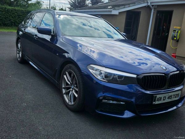 BMW 5-Series Estate, Diesel, 2018, Blue