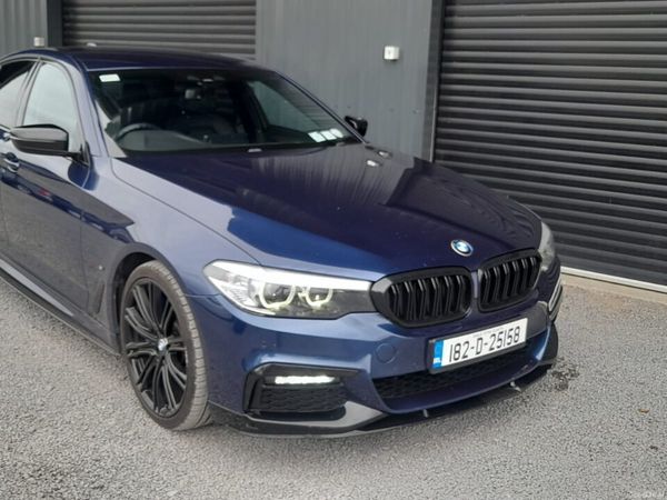 BMW 5-Series Saloon, Petrol Plug-in Hybrid, 2018, Blue