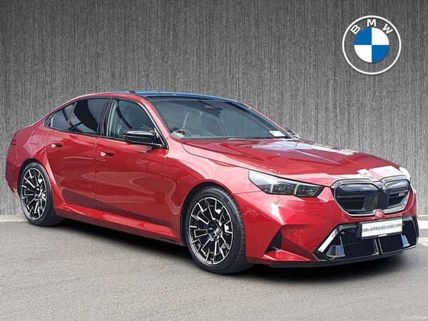BMW M5 Saloon, Petrol Plug-in Hybrid, 2025, Red