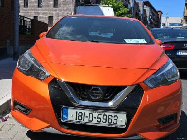 Nissan Micra Hatchback, Petrol, 2018, Orange