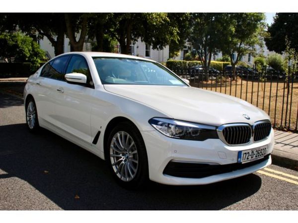 BMW 5-Series Saloon, Petrol Plug-in Hybrid, 2017, White