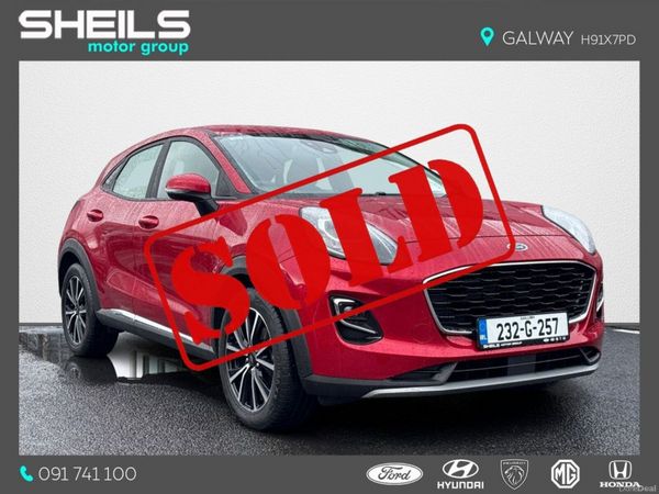 Ford Puma MPV, Petrol Hybrid, 2023, Red
