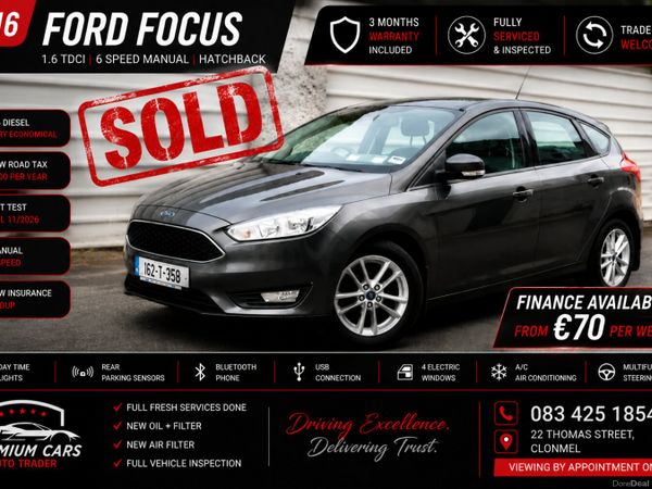 Ford Focus Hatchback, Diesel, 2016, Grey