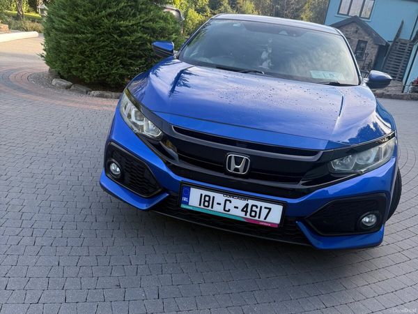 Honda Civic Hatchback, Petrol, 2018, Blue