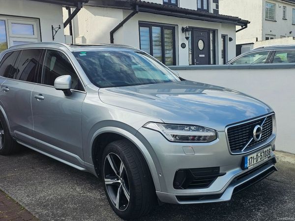 Volvo XC90 SUV, Petrol Plug-in Hybrid, 2017, Silver