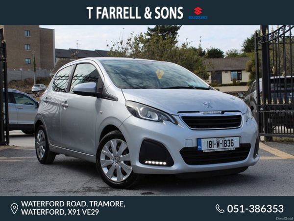 Peugeot 108 Hatchback, Petrol, 2018, Grey